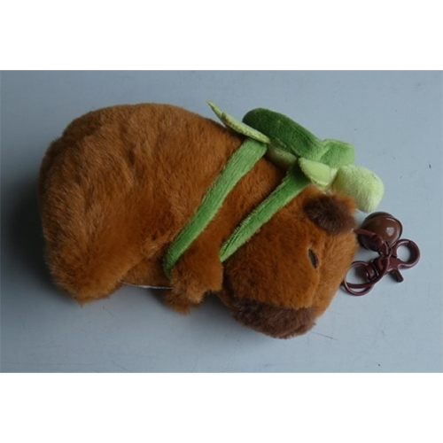 Capybara peluche porte-clés mignon sac pendentif Capybara pelucheux animaux porte-clé Kawaii