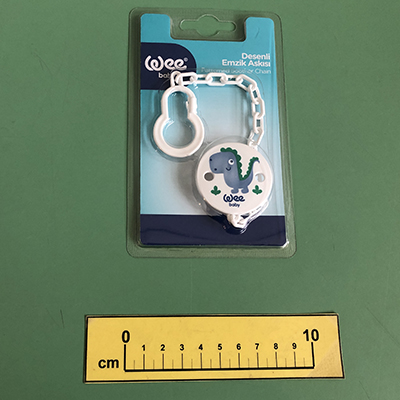 Wee baby — Patterned soother chain