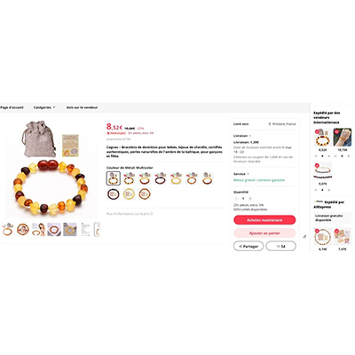Teething necklace