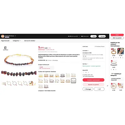 Teething necklace