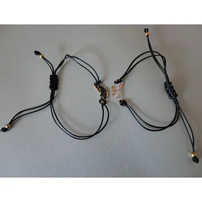 CAINCAY — Freundschaftsarmband mit Schmetterling Armband, 2 Stück Farbe Freundschaftsarmband Damen Bes