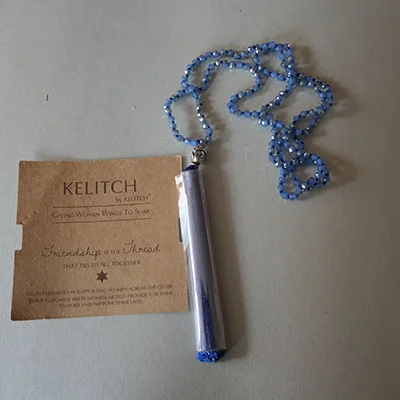 KELITCH — KELITCH Kristall Silber Buddha Perlenkette Handgemachte Lange Quaste Anhänger Halsketten Y-form Boho