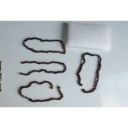 Collier pour enfant ambre naturel de la Baltique Ambre et Améthyste 12 pouces 30cm