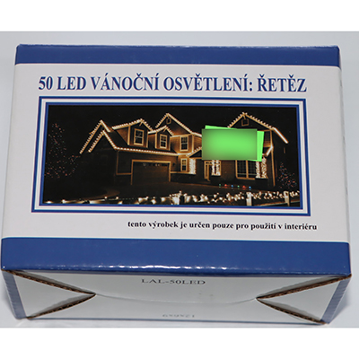 L&S — 50 LED VÁNOČNÍ VENKOVNÍ OSVĚTLENÍ ŘETĚZ
