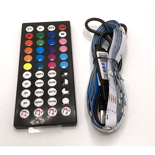 Not specified — LED remote control