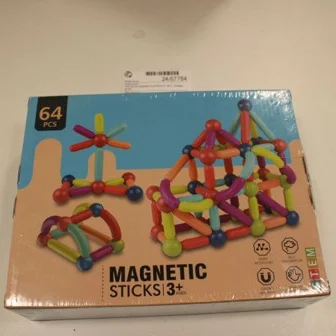 STEM — LEARNING MAGNETS MAGNETIC STICKS 3+ (64 PSC)