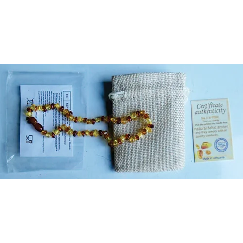 Collier de dentition en ambre baltique véritable pour bébé, bijoux en ambre irrégulier
