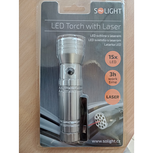 Solight — LED Torch with Laser