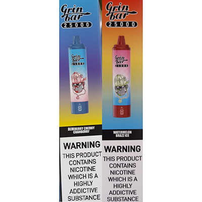 Grin bar — Disposable electronic cigarette Grin bar, 25000 PUFFS, 20 ML ELIQUID