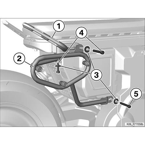 BMW Motorrad — Original Sonderzubehör Seitentaschenhalter / Original Side Accessory Pocket Holder