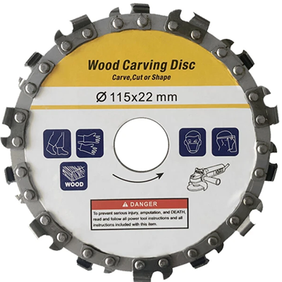 Wood carving disc