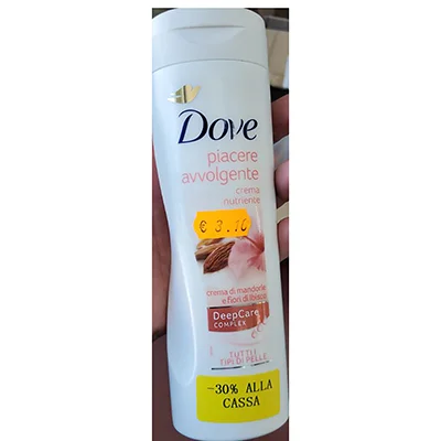 Dove — Crema di mandorle e fiori di Ibisco