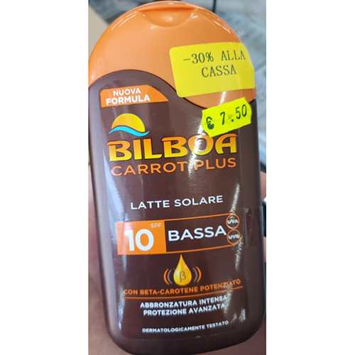 BILBOA — Carrot Plus Latte solare protezione 10 bassa