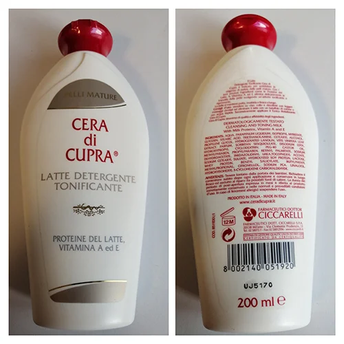 CERA DI CUPRA — LATTE DETERGENTE TONIFICANTE