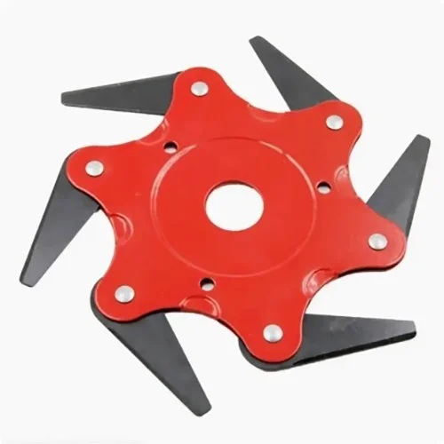 Six alloy blades for lawn mowers
