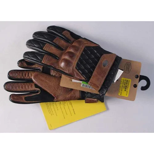 Spirit Motors Johnny Bglove — Lederhandschuh kurz braun; Lederhandschuh kurz grau