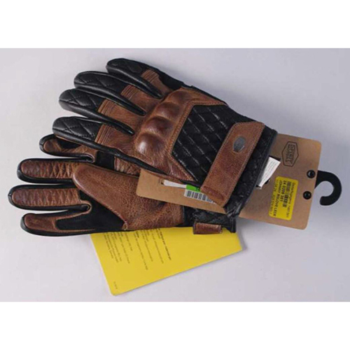 Spirit Motors Johnny Bglove — Lederhandschuh kurz braun; Lederhandschuh kurz grau