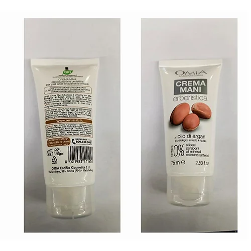 Omia EcoBio Cosmetics Srl — Crema mani erboristica all'olio bio di argan