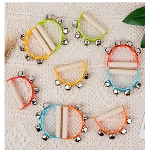 Wooden Semicircle Hand Rattle