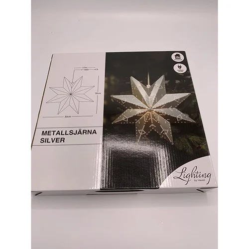 Dollarstore — Metallstjärna silver