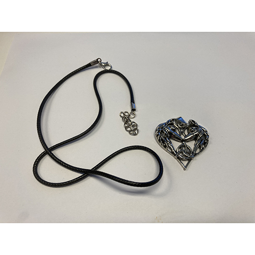 Not specified — Celtic elf wolf pendant silver