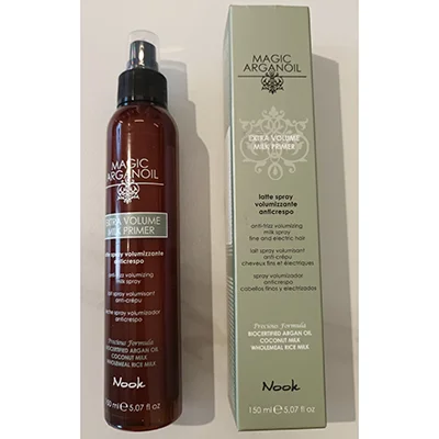 Nook Magic arganoil extra volume milk primer anti-frizz volumizing milk spray