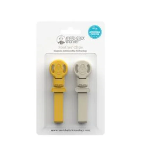 MATCHSTICK MONKEY — Matchstick Monkey Double Soother Clip