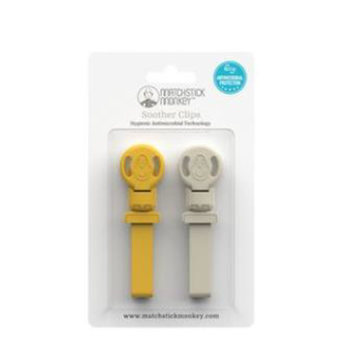 MATCHSTICK MONKEY — Matchstick Monkey Double Soother Clip