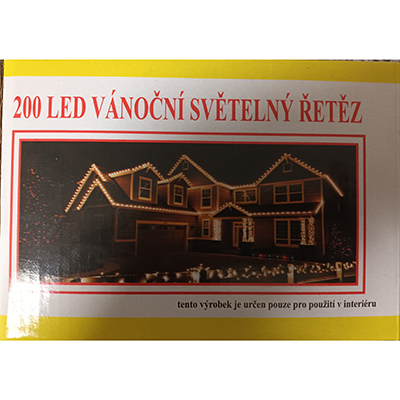 200 LED Vánoční světelný řetěz