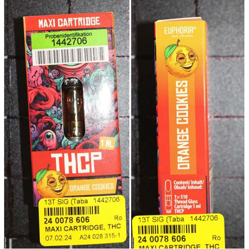 EUPHORIA — MAXI CARTRIDGE, THCP; Orange Cookies