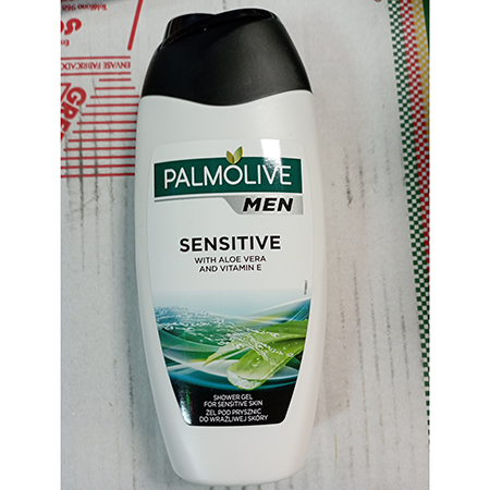 Palmolive — Shower gel for sensitive skin, SENSITIVE with aloe vera and vitamin E, MEN, značka PALMOLIVE