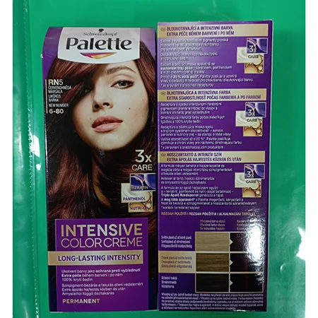 PALETTE — Long-lasting and intense color, extra care after dyeing, INTENSIVE COLOR CREME, RN5 red-b