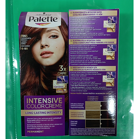 PALETTE — Long-lasting and intense color, extra care after dyeing, INTENSIVE COLOR CREME, RN5 red-b