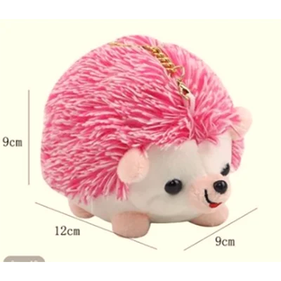 Fille Mignon Peluche Hérisson Jouet Porte-clés Pendentif Peluche Animal Fourrure Voiture Cadeau Joue