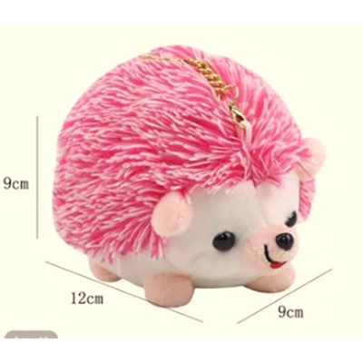 Fille Mignon Peluche Hérisson Jouet Porte-clés Pendentif Peluche Animal Fourrure Voiture Cadeau Joue