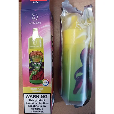 GRIN BAR 25000 — CHERRY PEACH LEMONADE