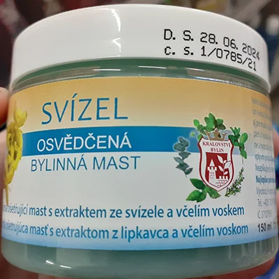 SVÍZEL — SVÍZEL proven herbal ointment with clove extract and beeswax