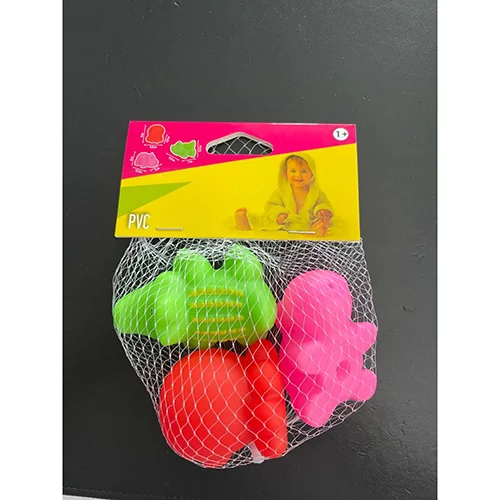 Set de trois animaux de bain sonores hippopotame/crocodile/pieuvre