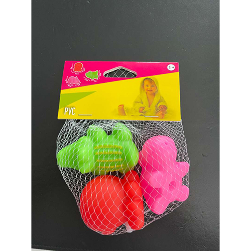 Set de trois animaux de bain sonores hippopotame/crocodile/pieuvre