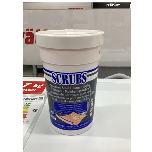 SCRUBS — Stainless Steel Cleaner Wipes