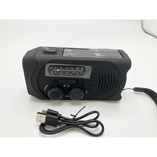 Not specified — Hand crank flashlight radio