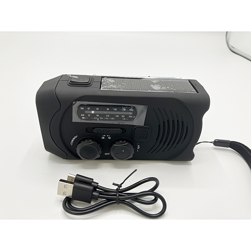 Not specified — Hand crank flashlight radio