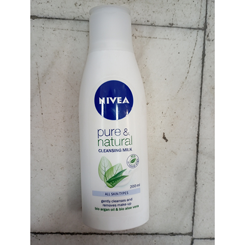 Nivea — PURE & NATURAL cleansing lotion with organic argan oil and organic aloe vera