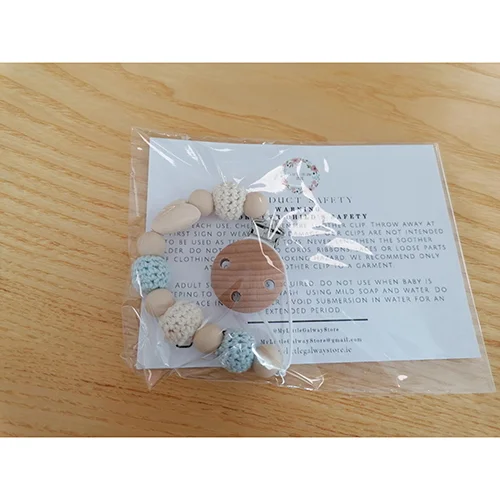 My Little Galway Store — Love Baby Blue Soother Clip