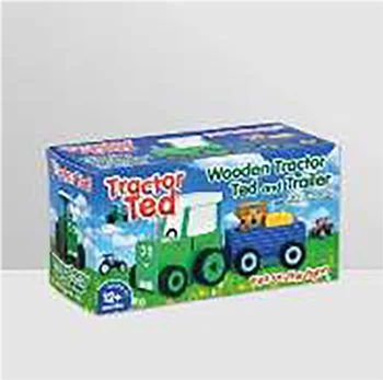 Tractor Ted — Tractor Ted and Trailer Wooden Toy