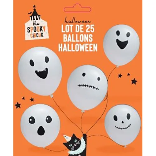 Spooky Celebrations — Lot de 25 ballons Halloween