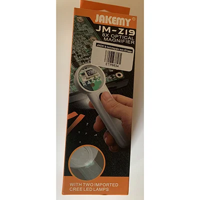 Jakemy — 8x magnifying glass with LED