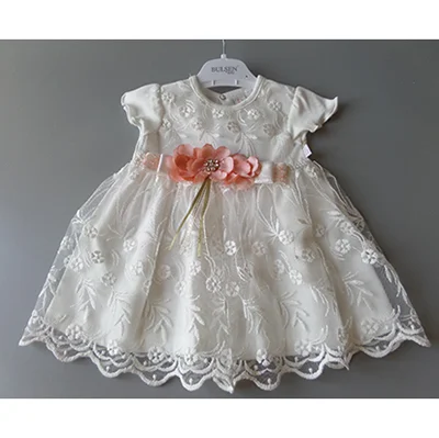 BULSEN BABY — YAZLIK SEDEFLI DANTELLI ELBISE