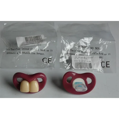 Bouche de bébé drôle de sucette virtuelle dents enfants pacifer outils d’alimFU
