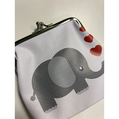 Heart and elephant purse
